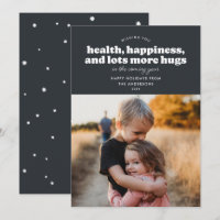 Lots More Hugs Holiday Card (Slate)