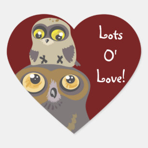 Lots O' Love Owl and Baby Stickers