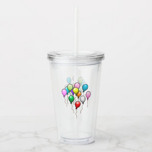 Lots of Balloons Acrylic Tumbler