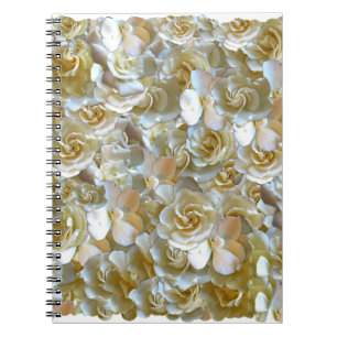 Lots of beautiful rose petals notebook