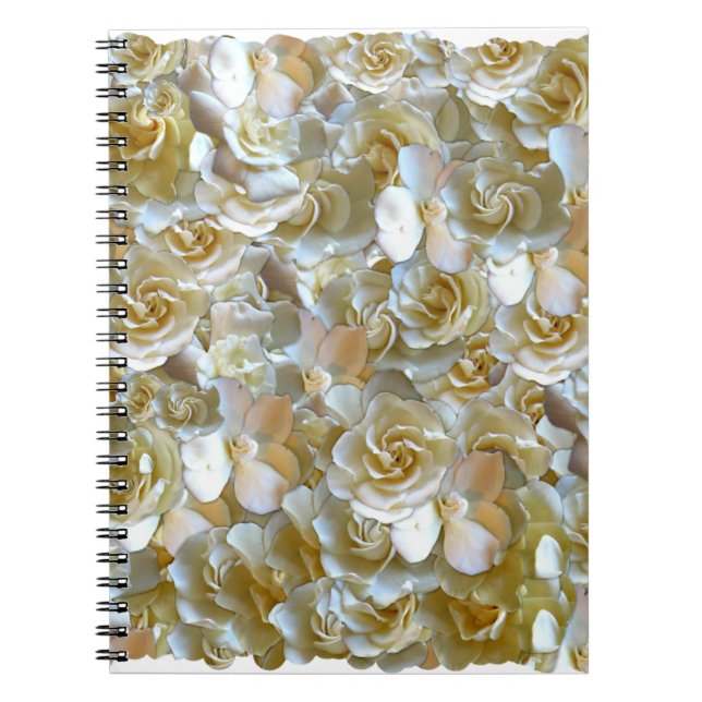 Lots of beautiful rose petals notebook (Front)