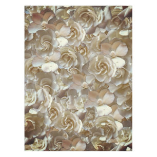 Lots of beautiful rose petals tablecloth