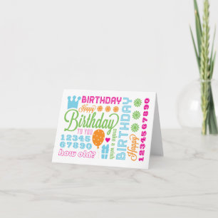 Lots of Birthday Wishes Greeting Card