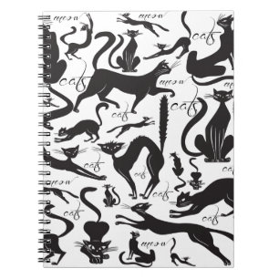 Lots of cats spiral notebook