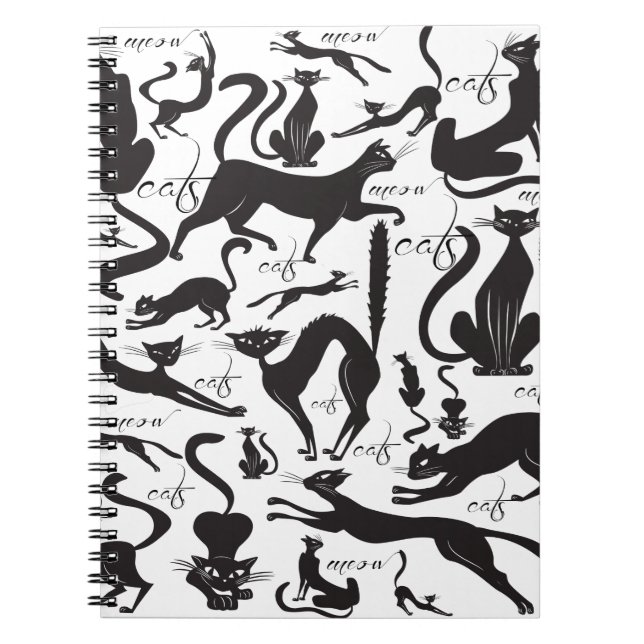 Lots of cats spiral notebook (Front)