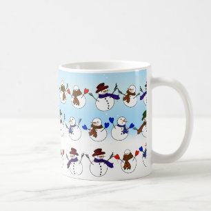 Lots of  Christmas Snowmen Coffee Mug