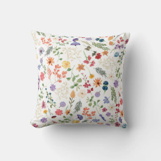 Lots of colorful flowers to decorate your home cushion
