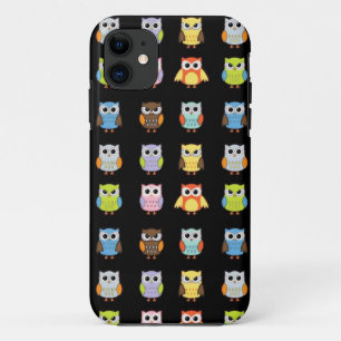 Lots of Colourful Cute Owls Pattern Case-Mate iPhone Case