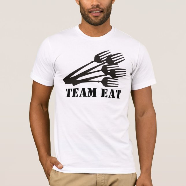 Lots of dinner dining forks cooking eating t-sh... T-Shirt (Front)