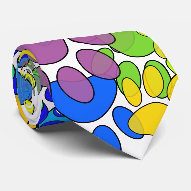 Lots Of Dog Paw Prints All Over Tie (Rolled)