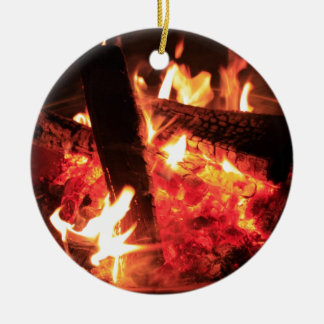 Lots of Fire and Coals Ceramic Tree Decoration