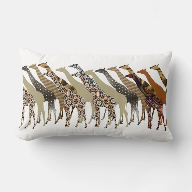 Lots of Giraffes Design 3 Lumbar Cushion (Front)