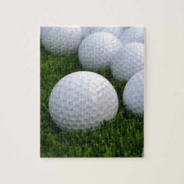 Lots of Golf Balls on the Grass Jigsaw Puzzle (Vertical)