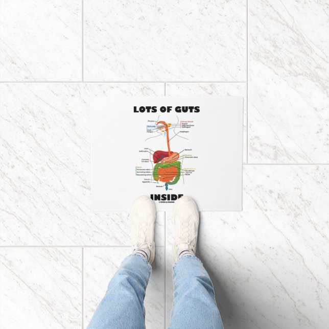 Lots Of Guts Inside Digestive System Humour Doormat (Indoor)