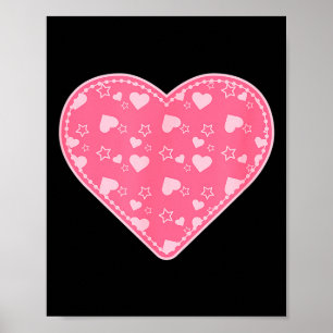 Lots Of Hearts And Stars Valentines Day Poster