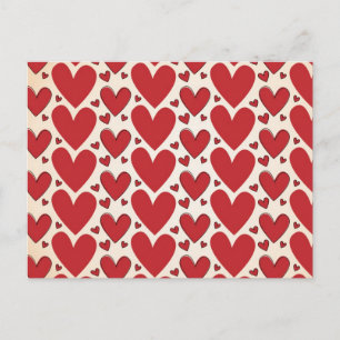"Lots of Hearts" Design Postcard