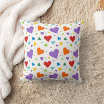 Lots of Hearts Throw Pillow