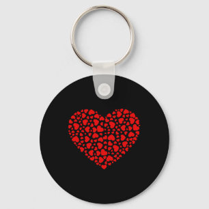 Lots Of Hearts Valentine's Day Boys Girls Kids  Key Ring