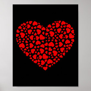 Lots Of Hearts Valentine's Day Boys Girls Kids  Poster