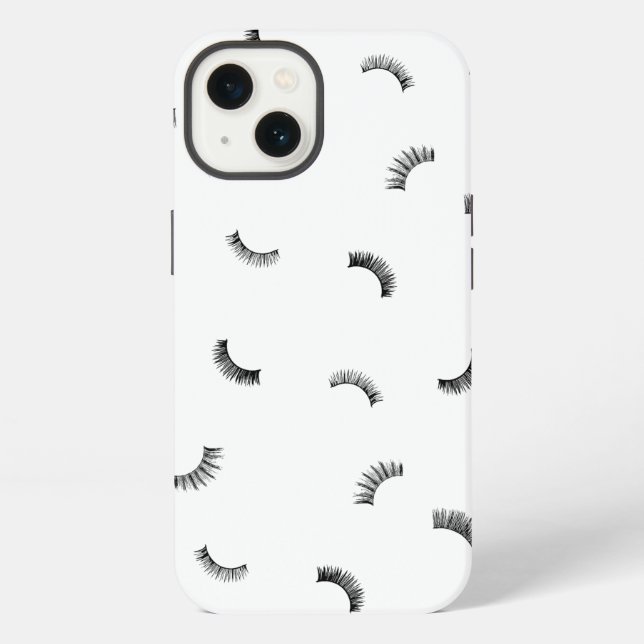 Lots of Lashes Pattern iPhone Case (Back)