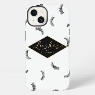 Lots of Lashes Pattern Lash Salon Personalised iPhone 13 Case