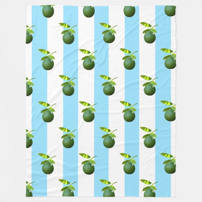 Lots of Lime Fleece Blanket (Front)