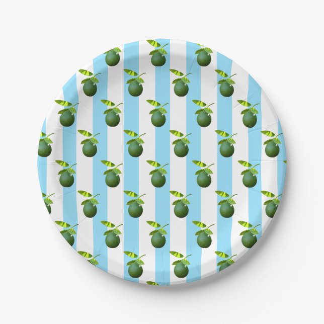 Lots of Lime Paper Plate (Front)