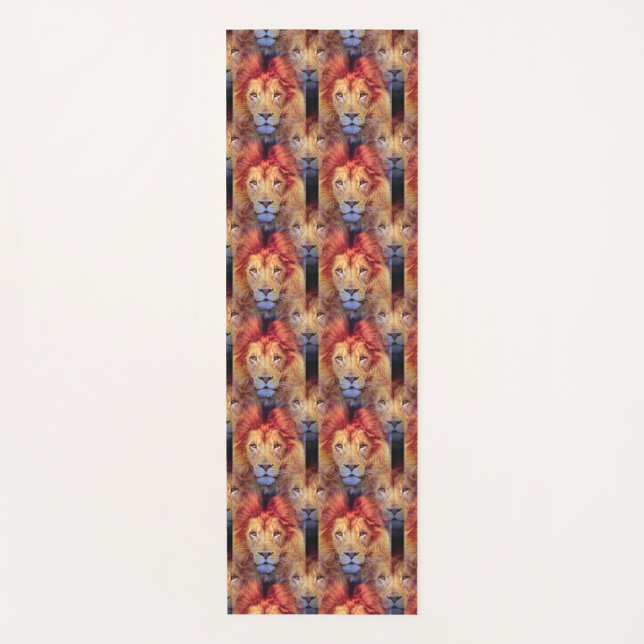 Lots of Lions Yoga Mat (Front)