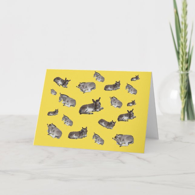 Lots of Little Donkeys Card (Front)