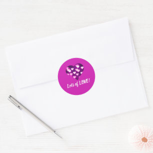 Lots of Love for Valentine's Day Classic Round Sticker
