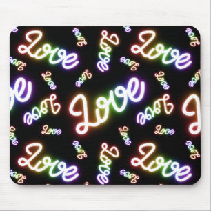 Lots of Love Neon Signs Mouse Pad