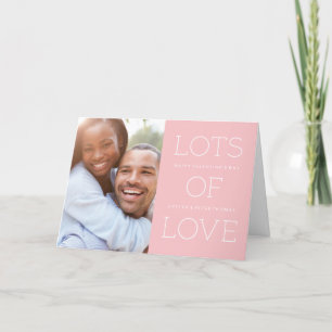 Lots of Love Valentine's Day Card - Bubblegum