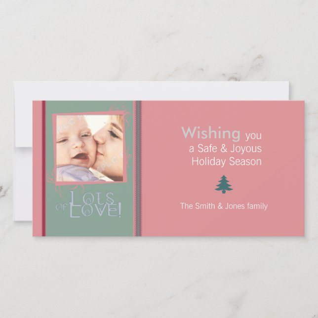 Lots of Love Wishes Photo Card (Front)