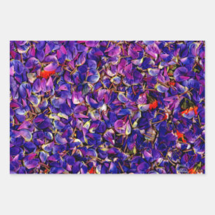 Lots of Lupine Petals  Wrapping Paper Sheet