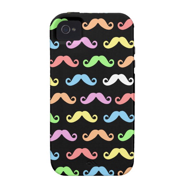 Lots of Moustaches (black) Iphone Case-Mate Case-Mate iPhone Case (Back)