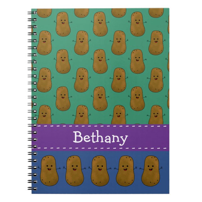 Lots Of Potatoes Personalised  Notebook (Front)