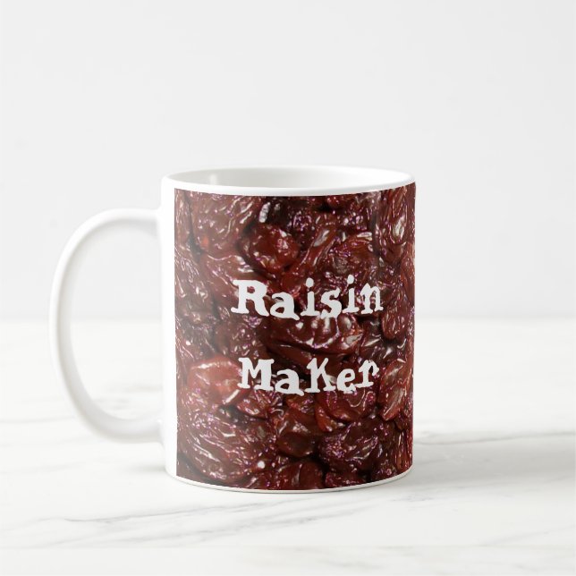 Lots of Raisins Coffee Mug (Left)