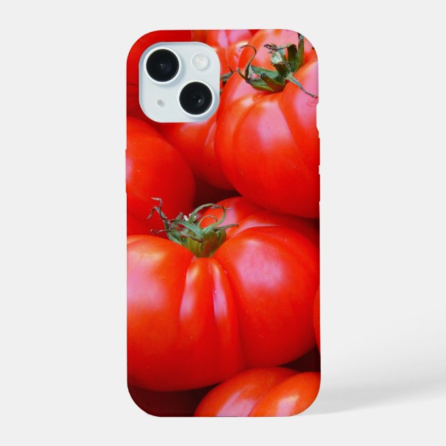 Lots of Ripe Red Tomatoes iPhone 15 Case (Back)
