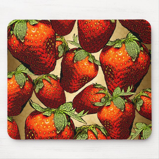 Lots of Strawberries Mouse Pad (Front)