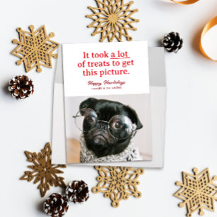 Lots of Treats Happy Howlidays Funny Pet Holiday Card