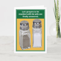 Lot's Prayer Jewish Biblical Anniversary Card