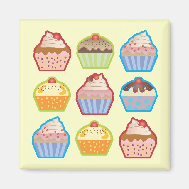 Lotsa Cupcakes Magnet (Front)