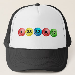 Lottery Balls, 1, 23, 32, 38, 47 Trucker Hat