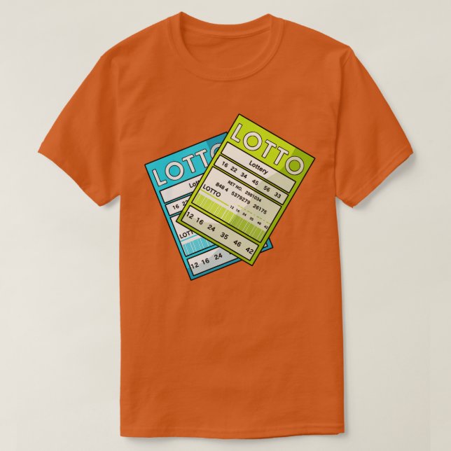 Lottery Ticket Win Winner T-Shirt (Design Front)