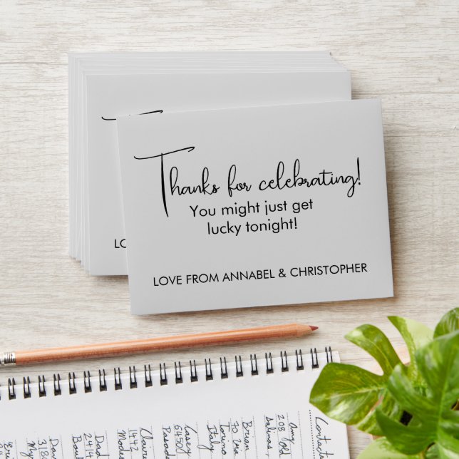 Lotto Birthday & Milestone Envelope | Thanks for  (Stacked)