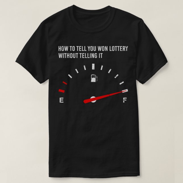 Lotto Gambling Fun Lottery T-Shirt (Design Front)