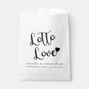 Lotto Love Lottery Ticket casino chip favour Bags