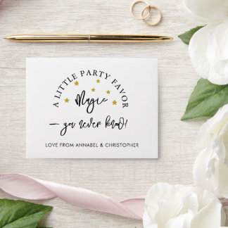 Lotto Party Favor Envelope | A Little Party Favor 