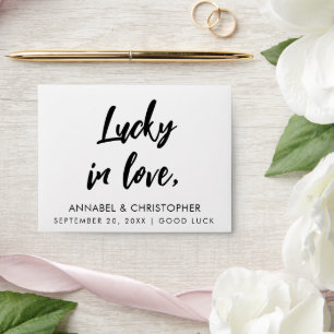 lotto-themed, lucky, or love-celebration weddings. envelope