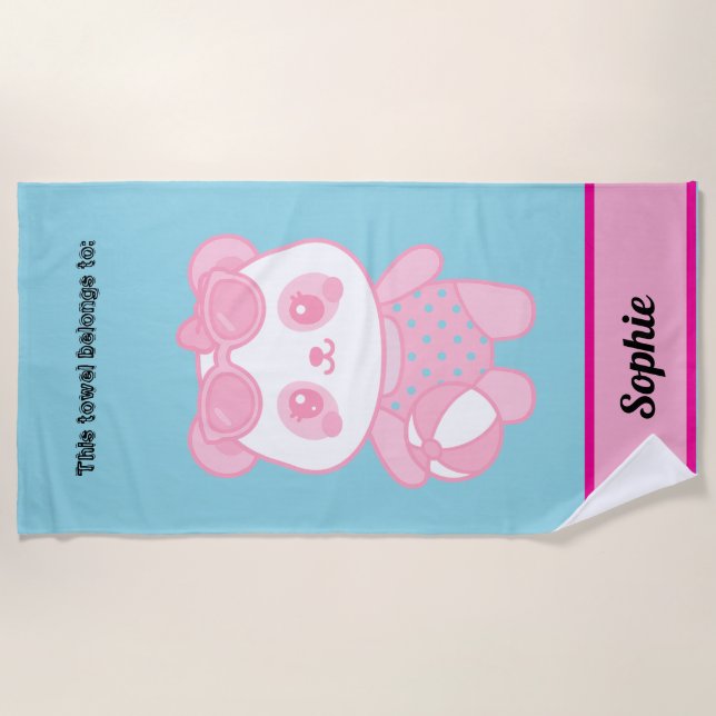 Lottus on the beach  beach towel (Front)